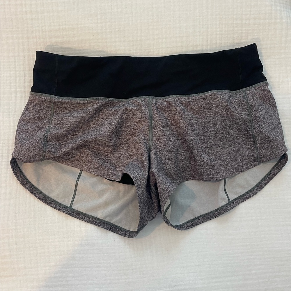 Lululemon speed up short 2.5” grey size 4